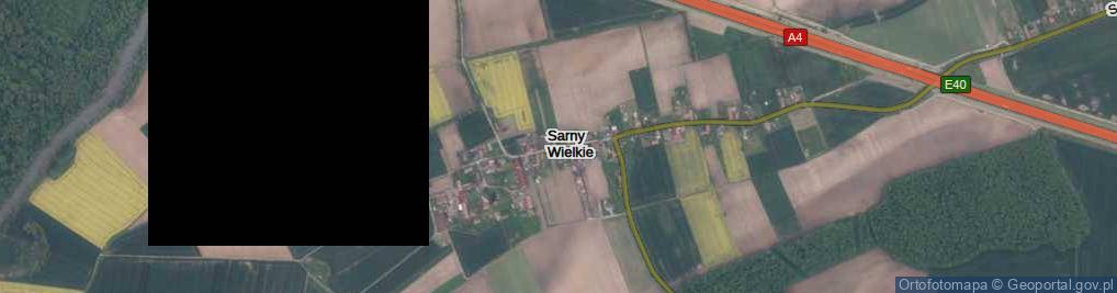Zdjęcie satelitarne Sarny Wielkie ul.